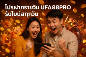 โปรฝากรายวัน UFA88PRO รับโบนัสทุกวัน