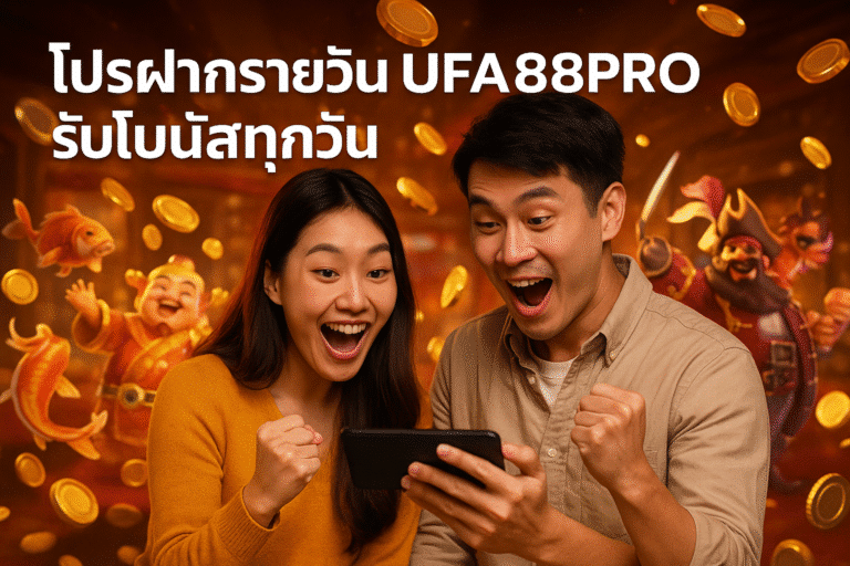 โปรฝากรายวัน UFA88PRO รับโบนัสทุกวัน