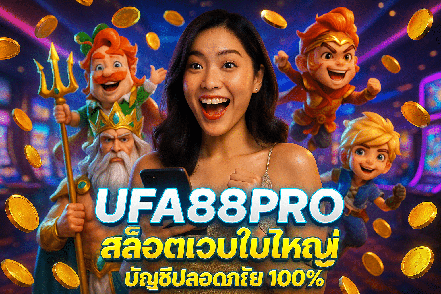 UFA88PRO สล็อตเว็บใหญ่ บัญชีปลอดภัย 100%