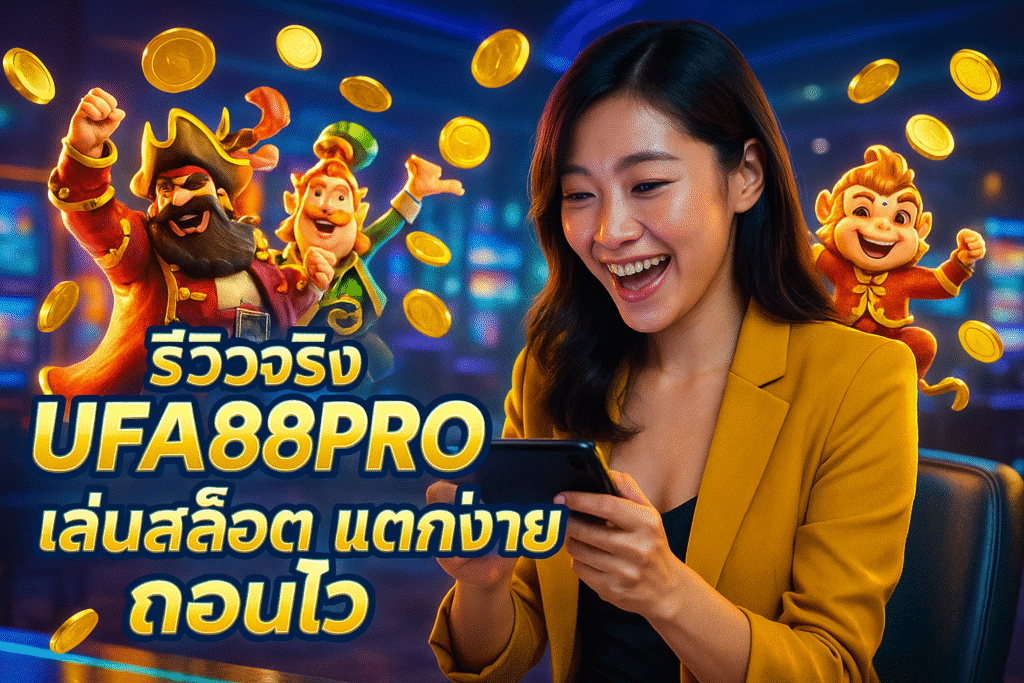 รีวิวจริง UFA88PRO เล่นสล็อต แตกง่าย ถอนไว